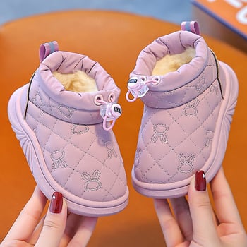 Dew Rabbit Gyerekek bokacsizma – téli, vízálló, csúszásmentes, műbőr, 1–12 éveseknek