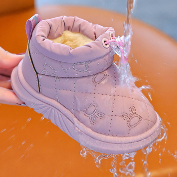 Dew Rabbit Gyerekek bokacsizma – téli, vízálló, csúszásmentes, műbőr, 1–12 éveseknek