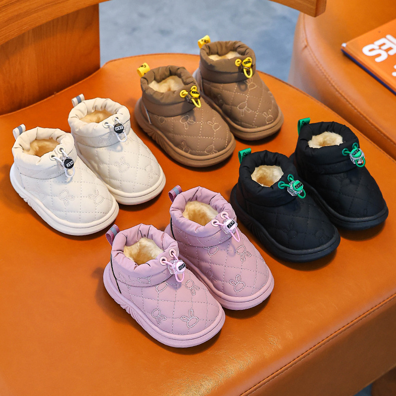 Dew Rabbit Gyerekek bokacsizma – téli, vízálló, csúszásmentes, műbőr, 1–12 éveseknek