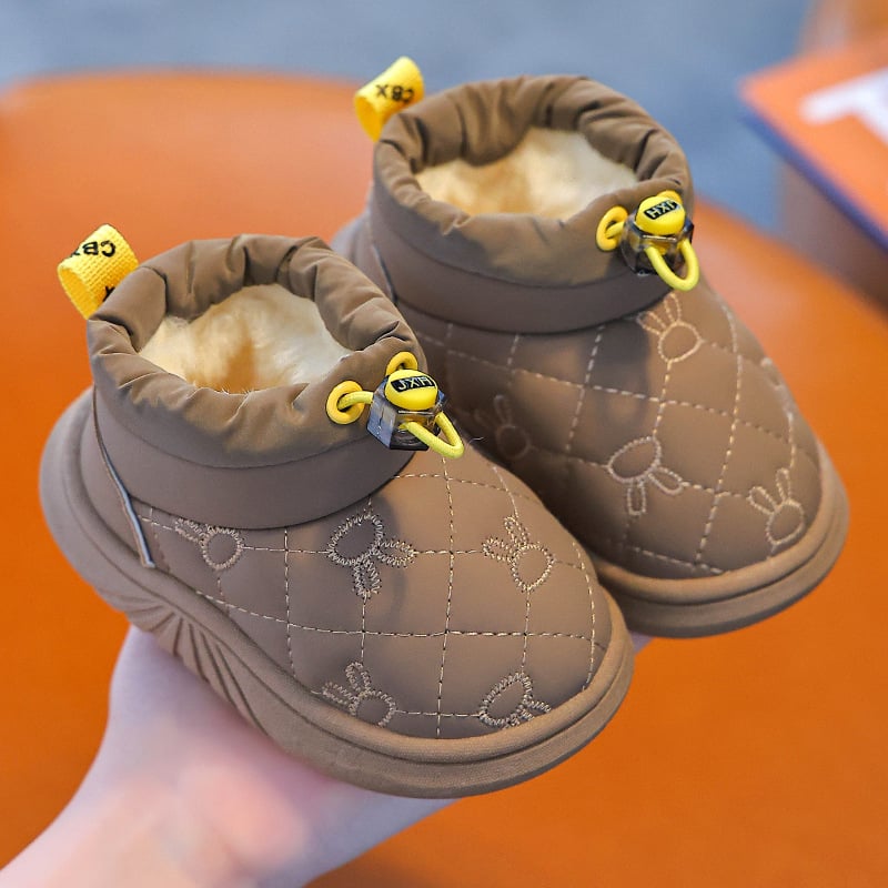 Dew Rabbit Gyerekek bokacsizma – téli, vízálló, csúszásmentes, műbőr, 1–12 éveseknek