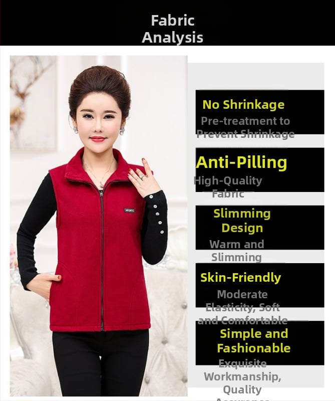 Vesta tricot fleece pentru femei — stil coreean, urban leisure, 100% poliester, amestec fibre chimice, fără glugă