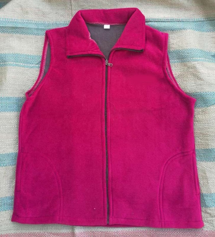 Vesta tricot fleece pentru femei — stil coreean, urban leisure, 100% poliester, amestec fibre chimice, fără glugă