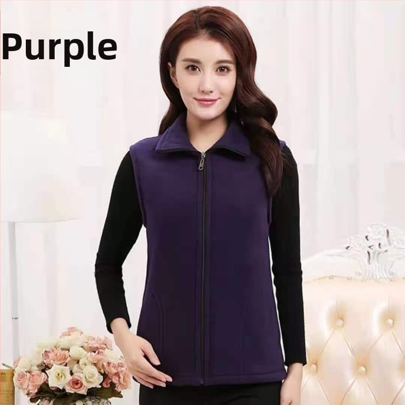 Vesta tricot fleece pentru femei — stil coreean, urban leisure, 100% poliester, amestec fibre chimice, fără glugă