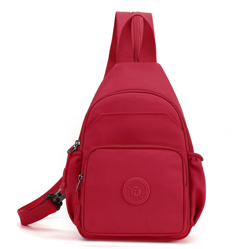 Rucsac multifunctional cu design crossbody, țesătură Oxford, căptușeală din poliester, deschidere cu fermoar, exterior 3D, Primăvara 2025