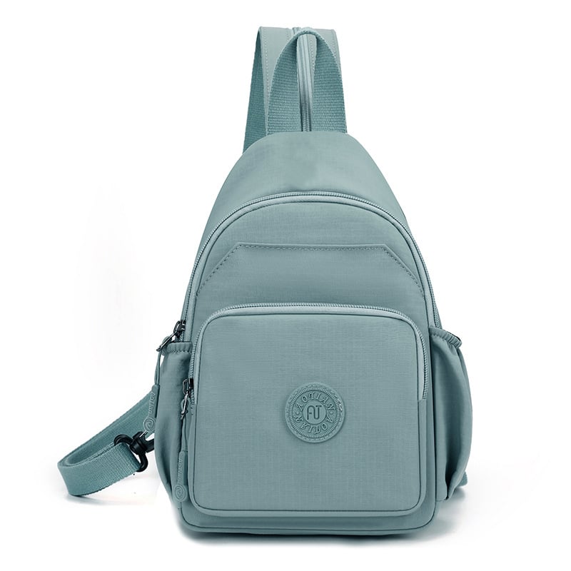 Rucsac multifunctional cu design crossbody, țesătură Oxford, căptușeală din poliester, deschidere cu fermoar, exterior 3D, Primăvara 2025