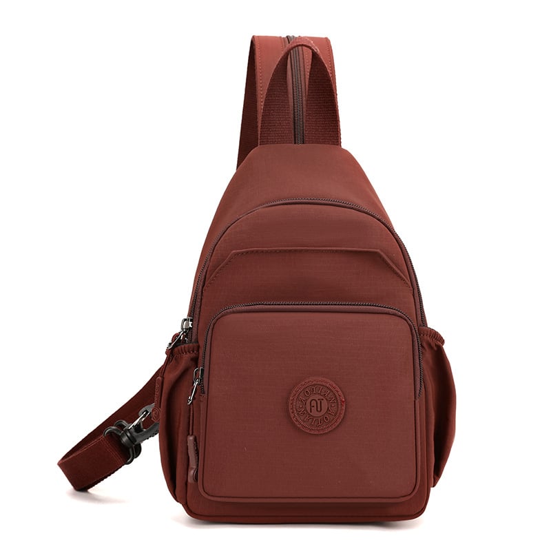 Rucsac multifunctional cu design crossbody, țesătură Oxford, căptușeală din poliester, deschidere cu fermoar, exterior 3D, Primăvara 2025