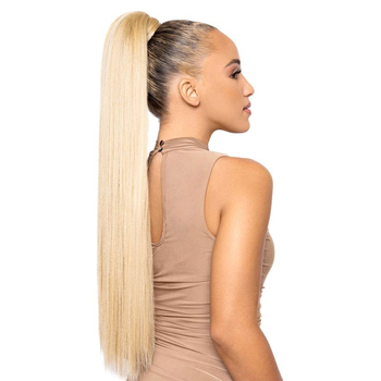 Perucă cu coadă de cal — fibre sintetice rezistente la temperatură; model 202309090020; brand Wonderful poems (beauty); pentru femei; nu poate fi vopsită sau îndreptată