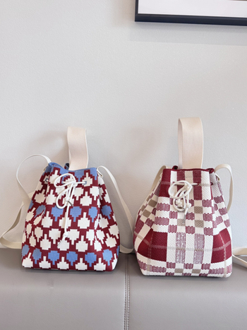 Torba za ramena sa šnonom, cilindričnog oblika, poliester, stil Fresh and Sweet, unutarnji džepovi za telefon, ID karticu i prijenosno računalo