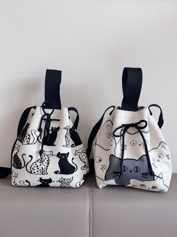 Torba za ramena sa šnonom, cilindričnog oblika, poliester, stil Fresh and Sweet, unutarnji džepovi za telefon, ID karticu i prijenosno računalo