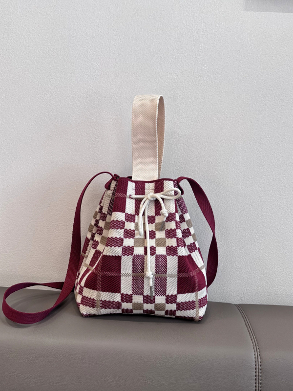 Torba za ramena sa šnonom, cilindričnog oblika, poliester, stil Fresh and Sweet, unutarnji džepovi za telefon, ID karticu i prijenosno računalo