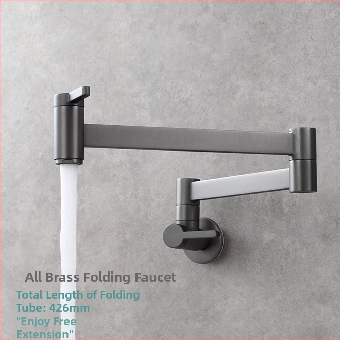 Falcová skladacia kuchynská batéria z meďe, teplá a studená voda, otočná o 360°, model 2016