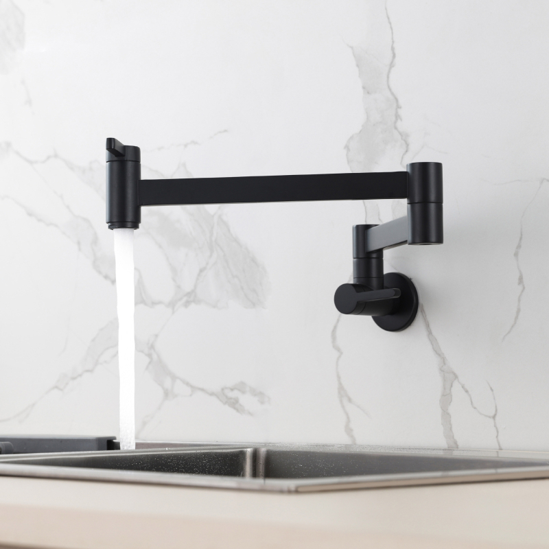 Falcová skladacia kuchynská batéria z meďe, teplá a studená voda, otočná o 360°, model 2016