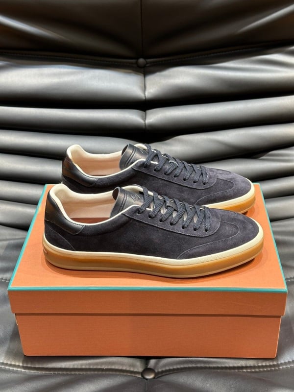 Pánske kožené nízkoprofilové športové tenisky, šnúrky, priedušné, protišmyková podrážka, EVA vložka