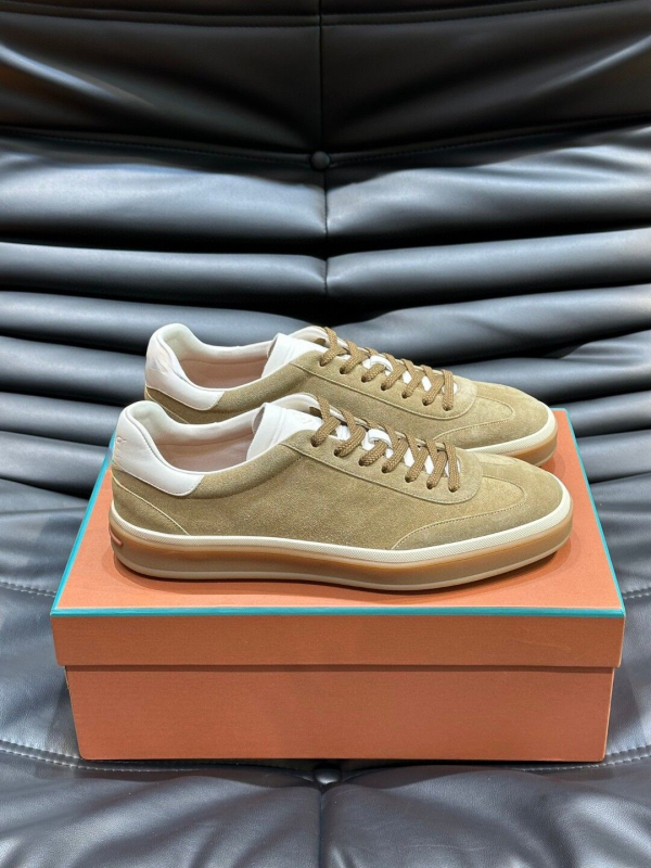 Pánske kožené nízkoprofilové športové tenisky, šnúrky, priedušné, protišmyková podrážka, EVA vložka