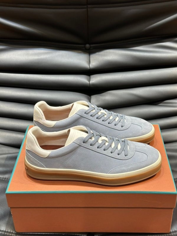 Pánske kožené nízkoprofilové športové tenisky, šnúrky, priedušné, protišmyková podrážka, EVA vložka