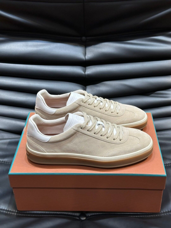 Pánske kožené nízkoprofilové športové tenisky, šnúrky, priedušné, protišmyková podrážka, EVA vložka