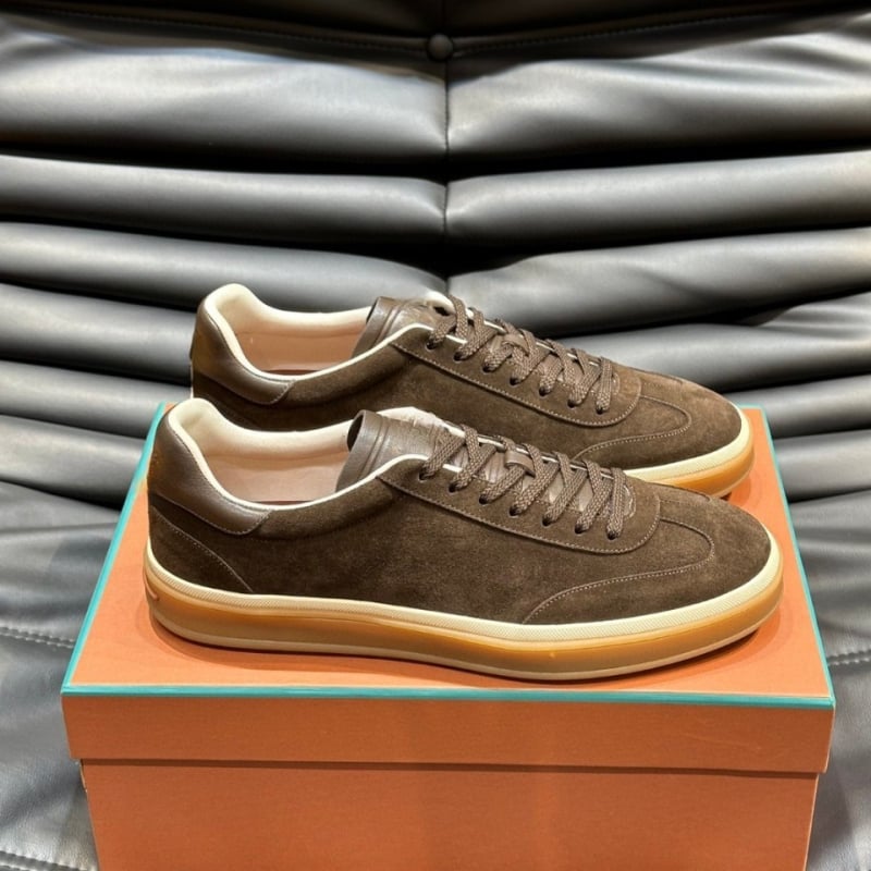 Pánske kožené nízkoprofilové športové tenisky, šnúrky, priedušné, protišmyková podrážka, EVA vložka