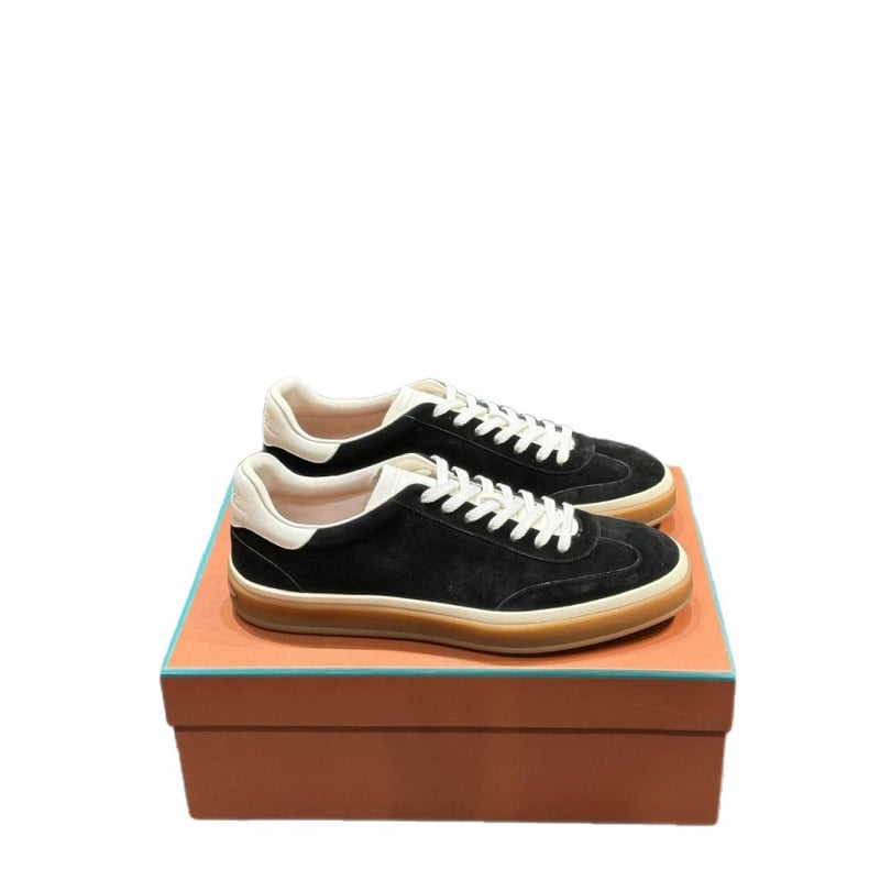 Pánske kožené nízkoprofilové športové tenisky, šnúrky, priedušné, protišmyková podrážka, EVA vložka