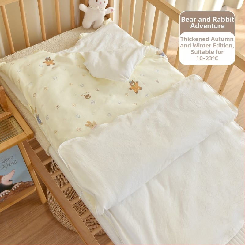 Sac de dormit pentru nou-născuți, bumbac 100%, umplutură poliester, design gros de iarnă, 0.55–1.0 kg