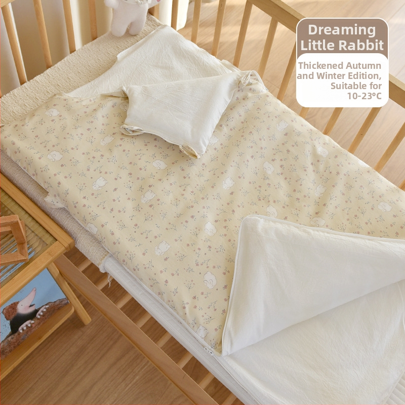 Sac de dormit pentru nou-născuți, bumbac 100%, umplutură poliester, design gros de iarnă, 0.55–1.0 kg