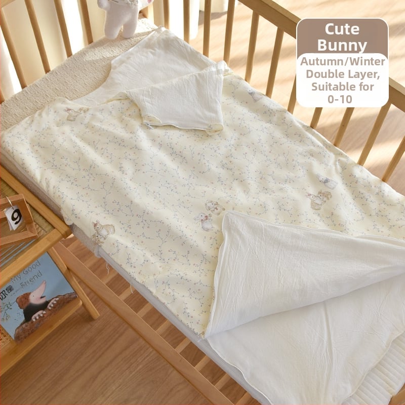 Sac de dormit pentru nou-născuți, bumbac 100%, umplutură poliester, design gros de iarnă, 0.55–1.0 kg