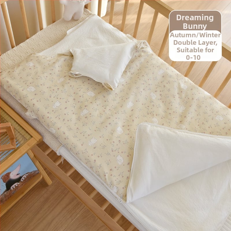 Sac de dormit pentru nou-născuți, bumbac 100%, umplutură poliester, design gros de iarnă, 0.55–1.0 kg