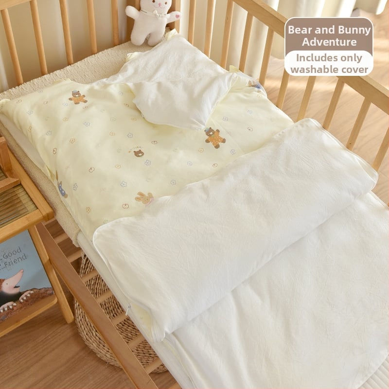 Sac de dormit pentru nou-născuți, bumbac 100%, umplutură poliester, design gros de iarnă, 0.55–1.0 kg