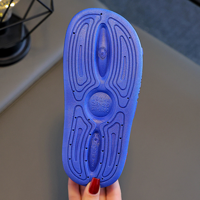 Short Horse детски сандали за момчета - PVC горна част и подметка, карикатурен принт, дишащи, антихлъзгащи, с открити пръсти, за възраст 4-16 г, пролет-лято 2025