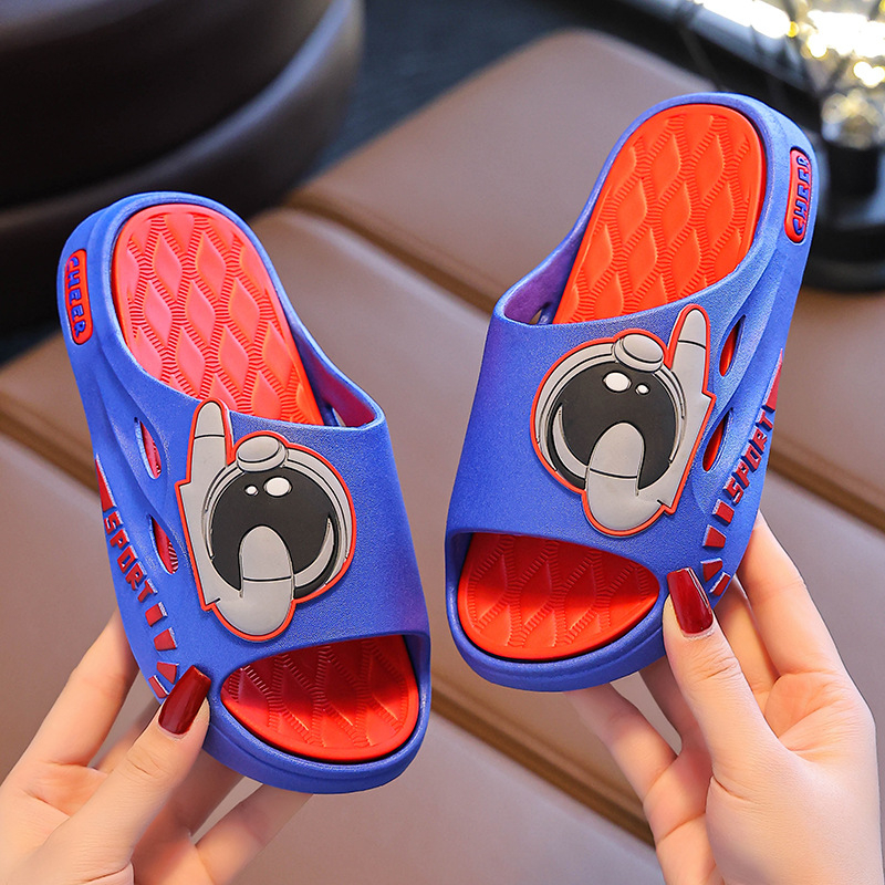 Short Horse детски сандали за момчета - PVC горна част и подметка, карикатурен принт, дишащи, антихлъзгащи, с открити пръсти, за възраст 4-16 г, пролет-лято 2025