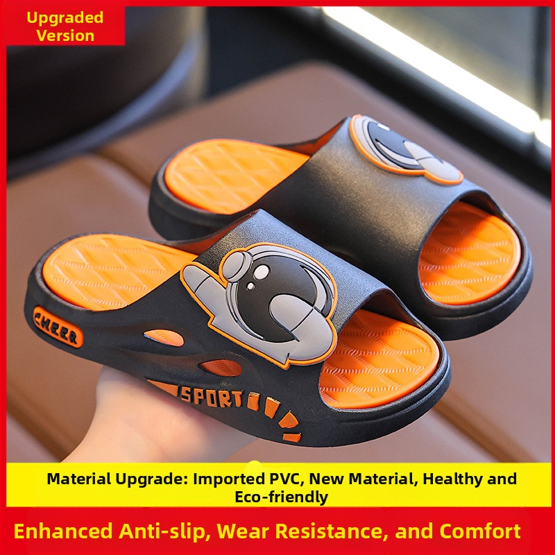 Short Horse детски сандали за момчета - PVC горна част и подметка, карикатурен принт, дишащи, антихлъзгащи, с открити пръсти, за възраст 4-16 г, пролет-лято 2025