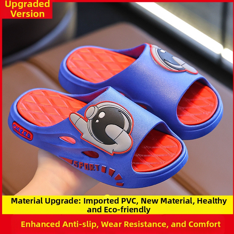 Short Horse детски сандали за момчета - PVC горна част и подметка, карикатурен принт, дишащи, антихлъзгащи, с открити пръсти, за възраст 4-16 г, пролет-лято 2025