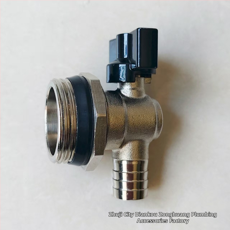 Meďový rozvádzač pre podlahové vykurovanie so závitovým pripojením, ventil drenáže a vypúšťania, vysoký tok pre domáce použitie