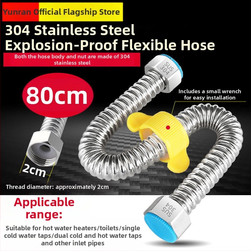 304 oceľový vlnený rúra pre vstup vody k bojleru – vysoký tlak, teplotná odolnosť, CUPC certifikát, model 1