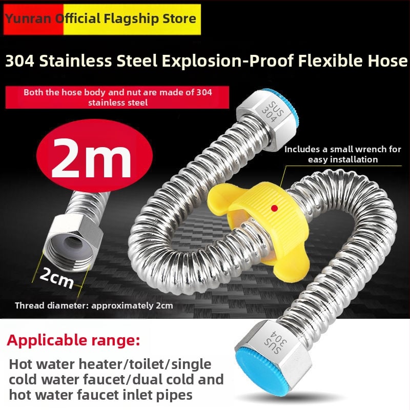 304 oceľový vlnený rúra pre vstup vody k bojleru – vysoký tlak, teplotná odolnosť, CUPC certifikát, model 1