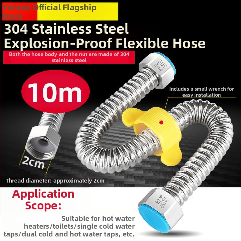 304 oceľový vlnený rúra pre vstup vody k bojleru – vysoký tlak, teplotná odolnosť, CUPC certifikát, model 1