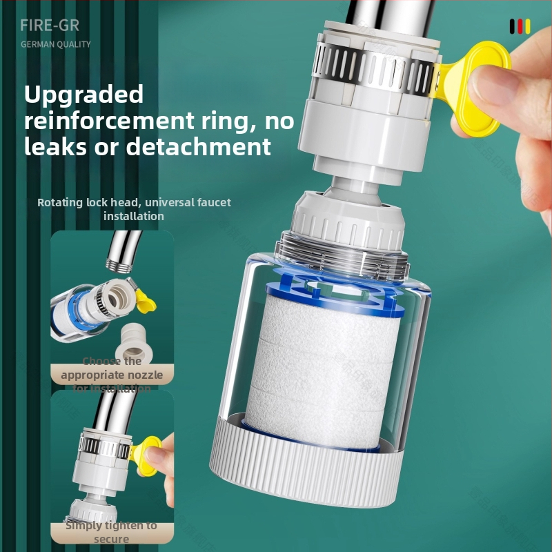 Filtr na kohútik – rozšírenie pre domácu kuchyňu, PP materiál, priama inštalácia, jednorukový ovládanie, model L10205, First Impression, štýl Light Luxury