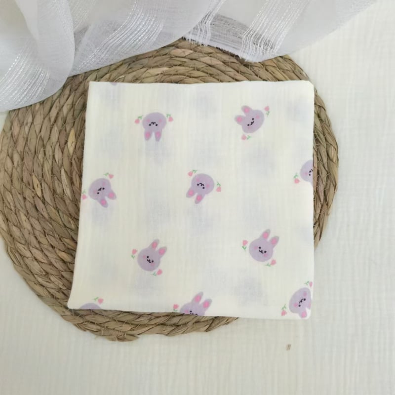 Τύλιγμα από γάζα για νεογέννητα – σχέδιο καρτούν, 95% βαμβάκι, για όλες τις εποχές