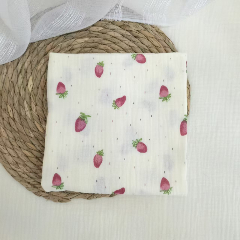 Τύλιγμα από γάζα για νεογέννητα – σχέδιο καρτούν, 95% βαμβάκι, για όλες τις εποχές