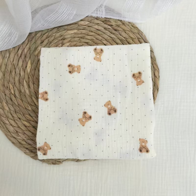 Τύλιγμα από γάζα για νεογέννητα – σχέδιο καρτούν, 95% βαμβάκι, για όλες τις εποχές