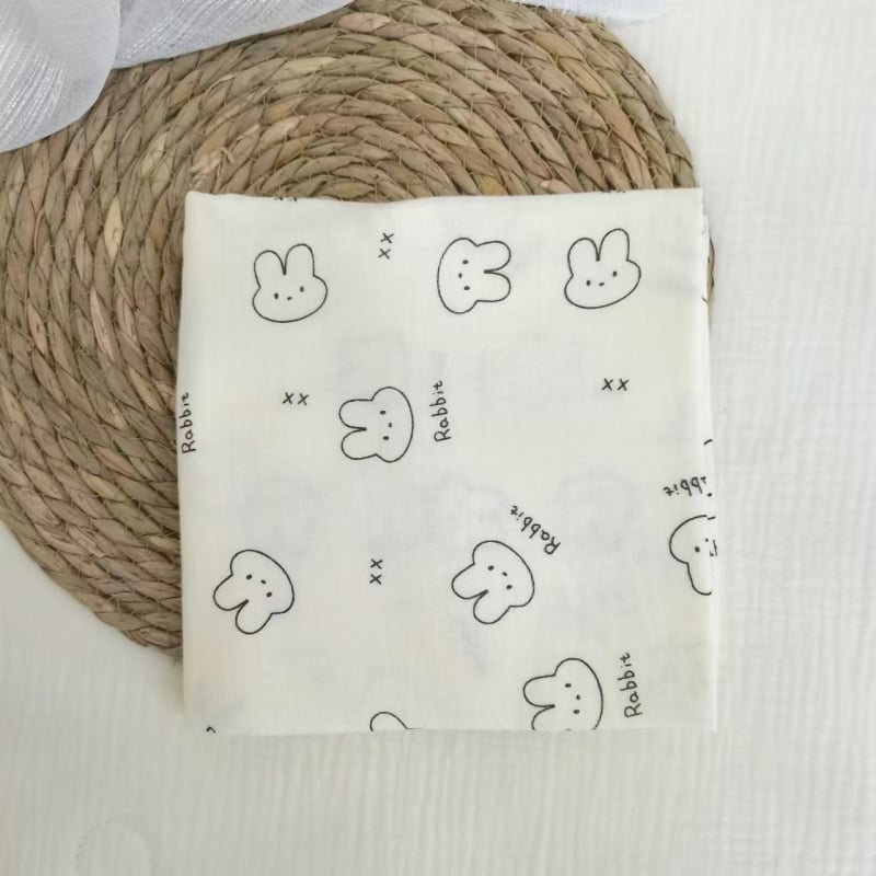 Τύλιγμα από γάζα για νεογέννητα – σχέδιο καρτούν, 95% βαμβάκι, για όλες τις εποχές