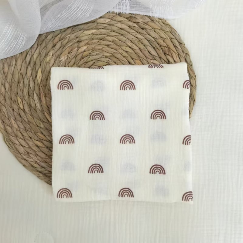 Τύλιγμα από γάζα για νεογέννητα – σχέδιο καρτούν, 95% βαμβάκι, για όλες τις εποχές