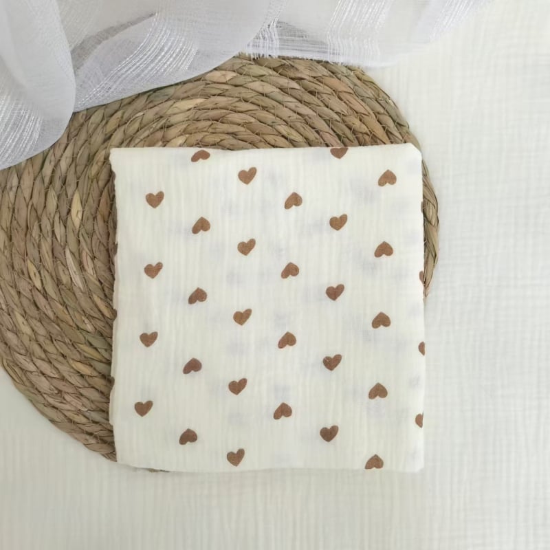 Τύλιγμα από γάζα για νεογέννητα – σχέδιο καρτούν, 95% βαμβάκι, για όλες τις εποχές