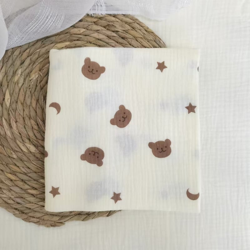 Τύλιγμα από γάζα για νεογέννητα – σχέδιο καρτούν, 95% βαμβάκι, για όλες τις εποχές