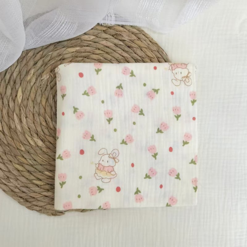 Τύλιγμα από γάζα για νεογέννητα – σχέδιο καρτούν, 95% βαμβάκι, για όλες τις εποχές