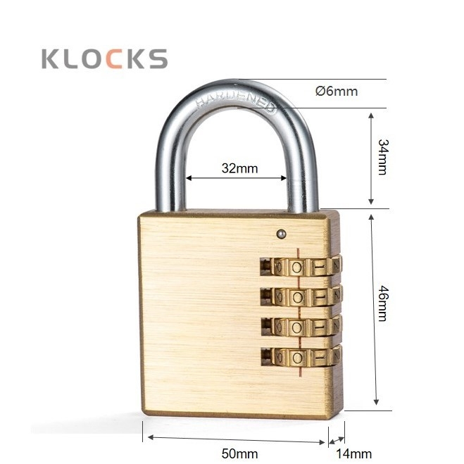 Sárgaréz labirintus záras doboz mechanikus jelszó zár, 3- vagy 4 görgős ívelt design, edzőtermi szekrényekhez