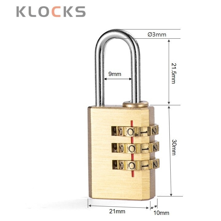 Sárgaréz labirintus záras doboz mechanikus jelszó zár, 3- vagy 4 görgős ívelt design, edzőtermi szekrényekhez
