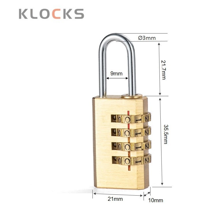 Sárgaréz labirintus záras doboz mechanikus jelszó zár, 3- vagy 4 görgős ívelt design, edzőtermi szekrényekhez