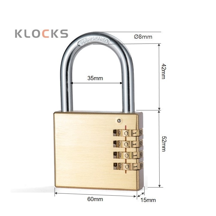 Sárgaréz labirintus záras doboz mechanikus jelszó zár, 3- vagy 4 görgős ívelt design, edzőtermi szekrényekhez