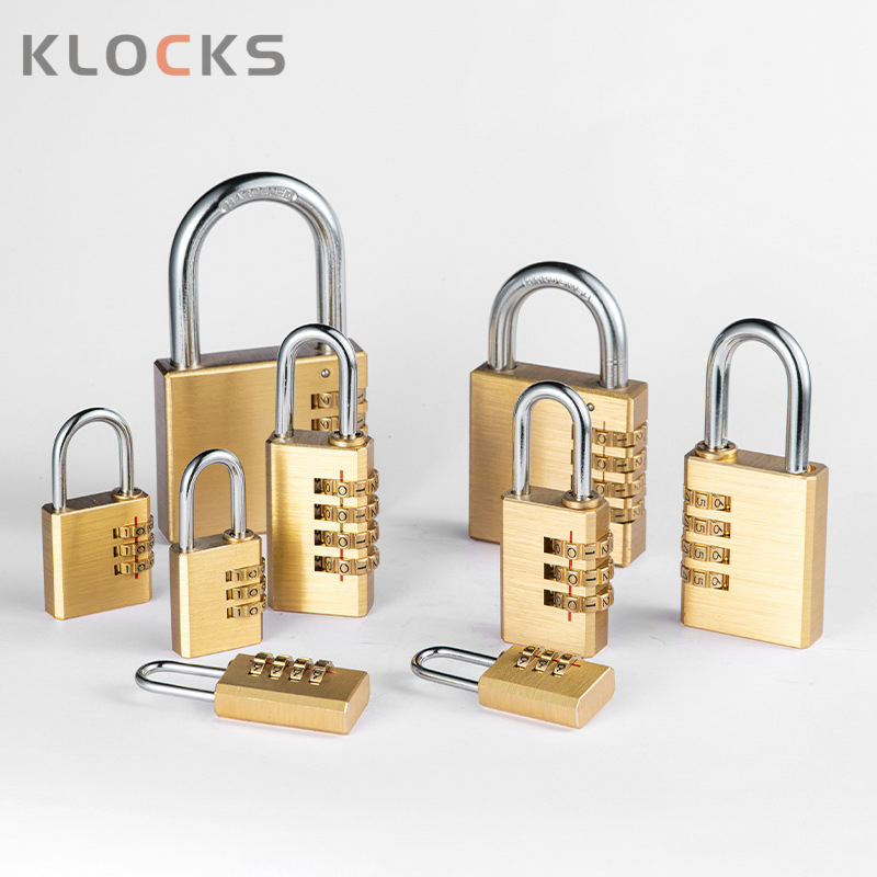 Sárgaréz labirintus záras doboz mechanikus jelszó zár, 3- vagy 4 görgős ívelt design, edzőtermi szekrényekhez