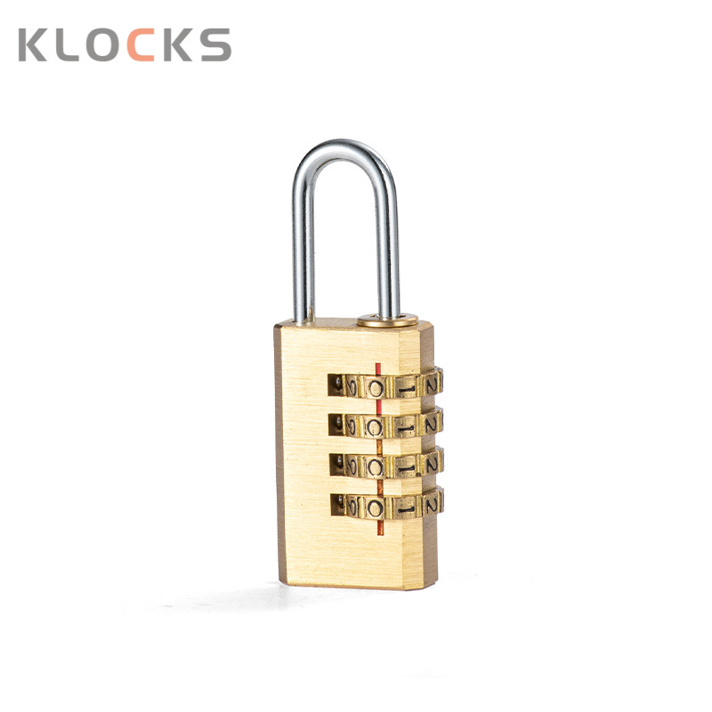 Sárgaréz labirintus záras doboz mechanikus jelszó zár, 3- vagy 4 görgős ívelt design, edzőtermi szekrényekhez